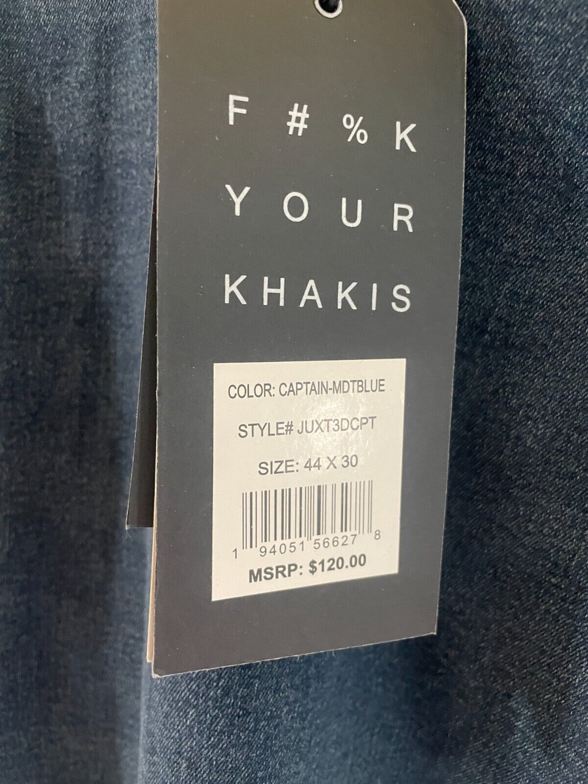 The Perfect Jean Men's 44x30 OG Stretch Captain Midnight Blue Jeans JUXT3DCPT