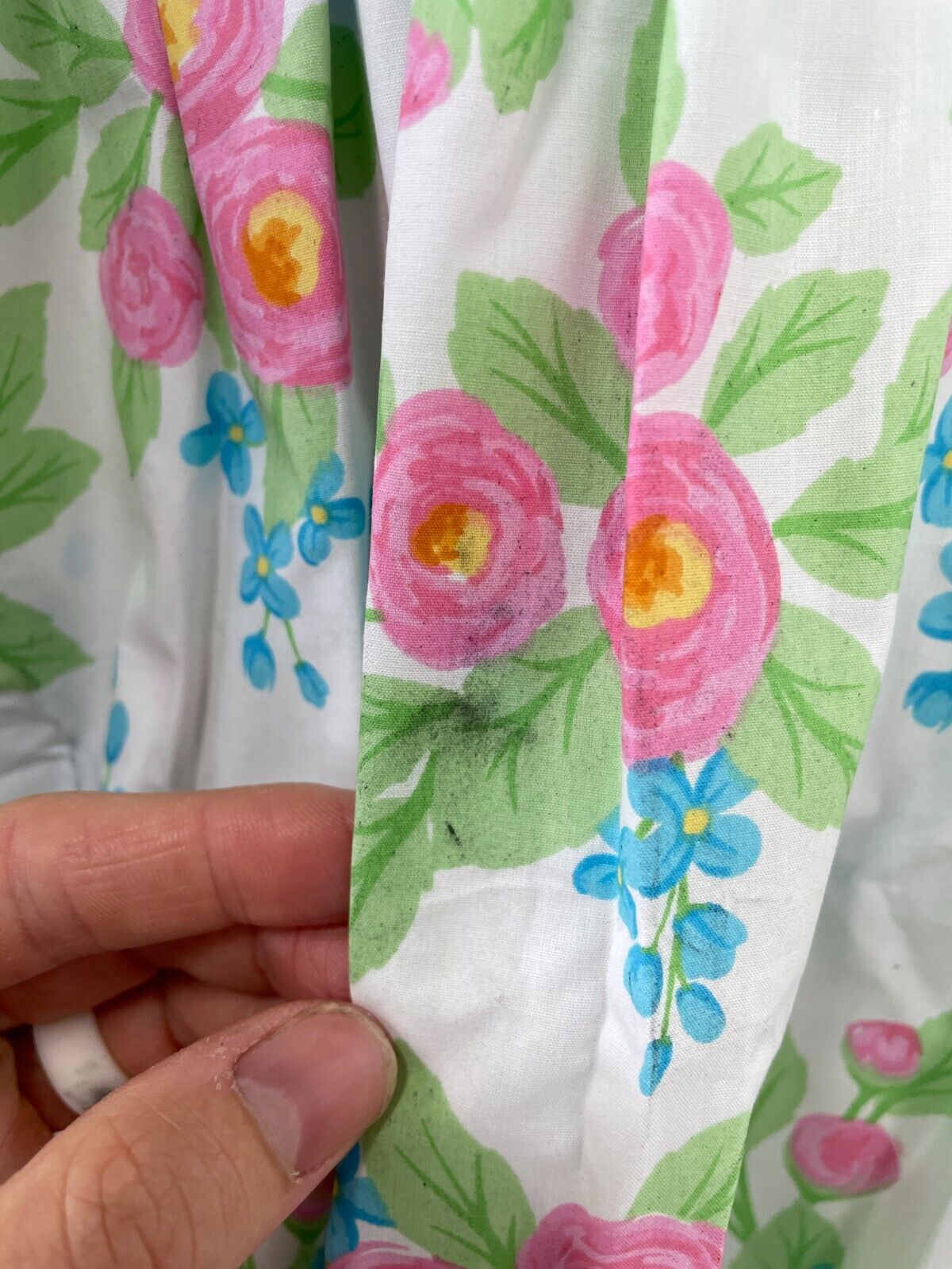 Eleanor Rose Kids 14-16 Blue Garden Surprise Dress White Easter Floral Print