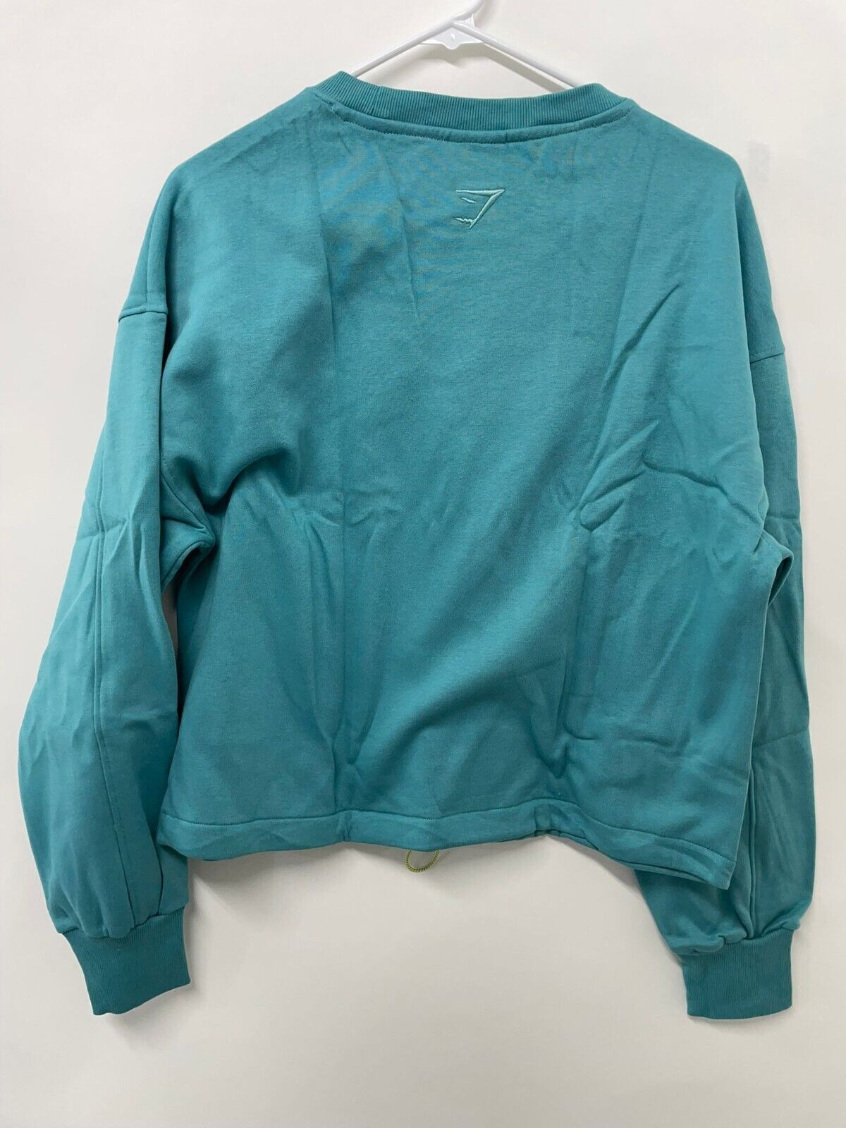 Gymshark Womens L Pulse Pullover Sweatshirt Gym Teal Blue Crewneck
