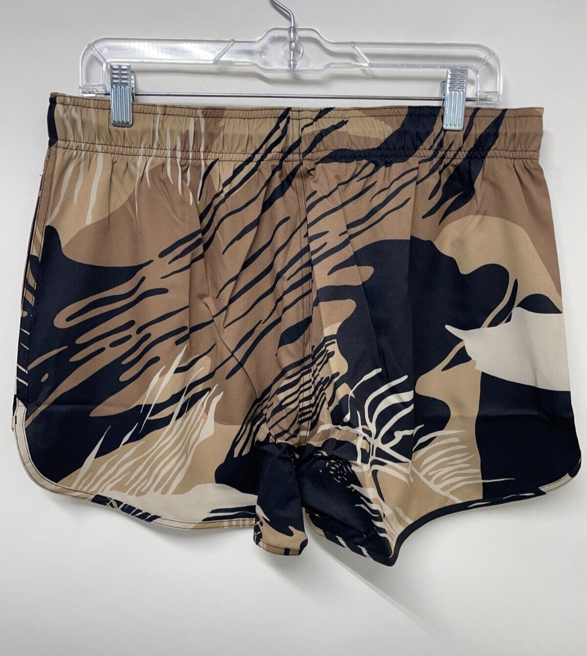 NFQ Women's XL Performance Shorts Desert Rhodie Brown Drawstring Pockets NWT