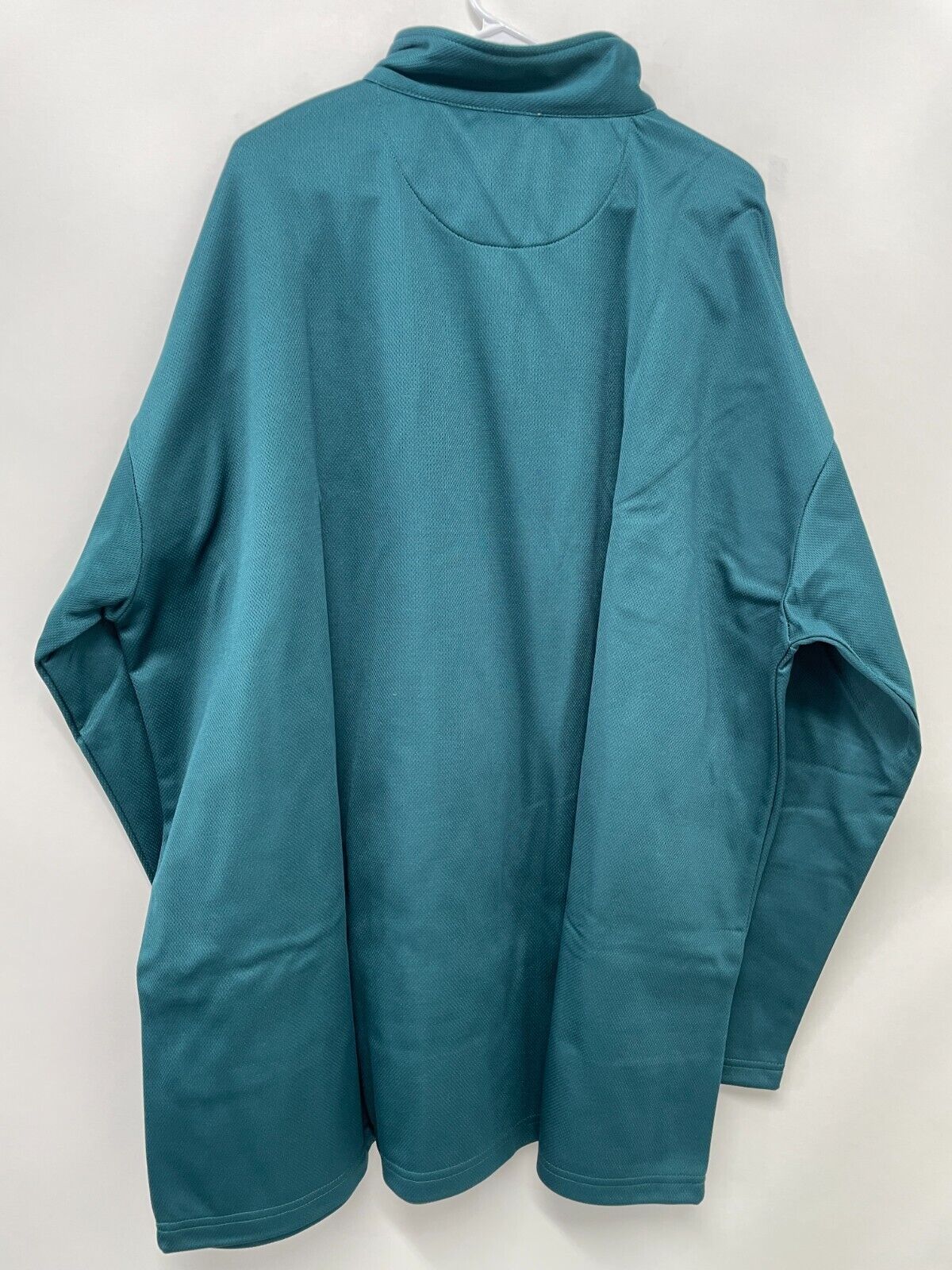 Philadelphia Eagles 4XL NFL Birdseye 1/4 Zip Pullover Sweater Teal Green Profile