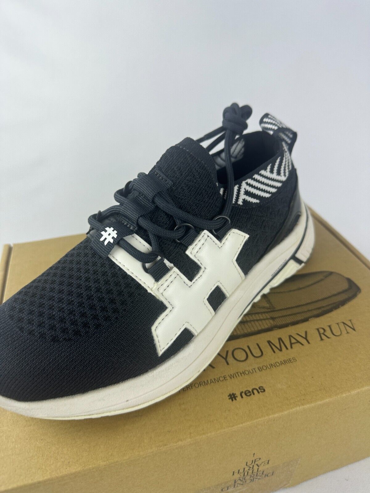 Rens Nomad Mens 7 All in 1 Waterproof Coffee Shoe Black Running Sneaker