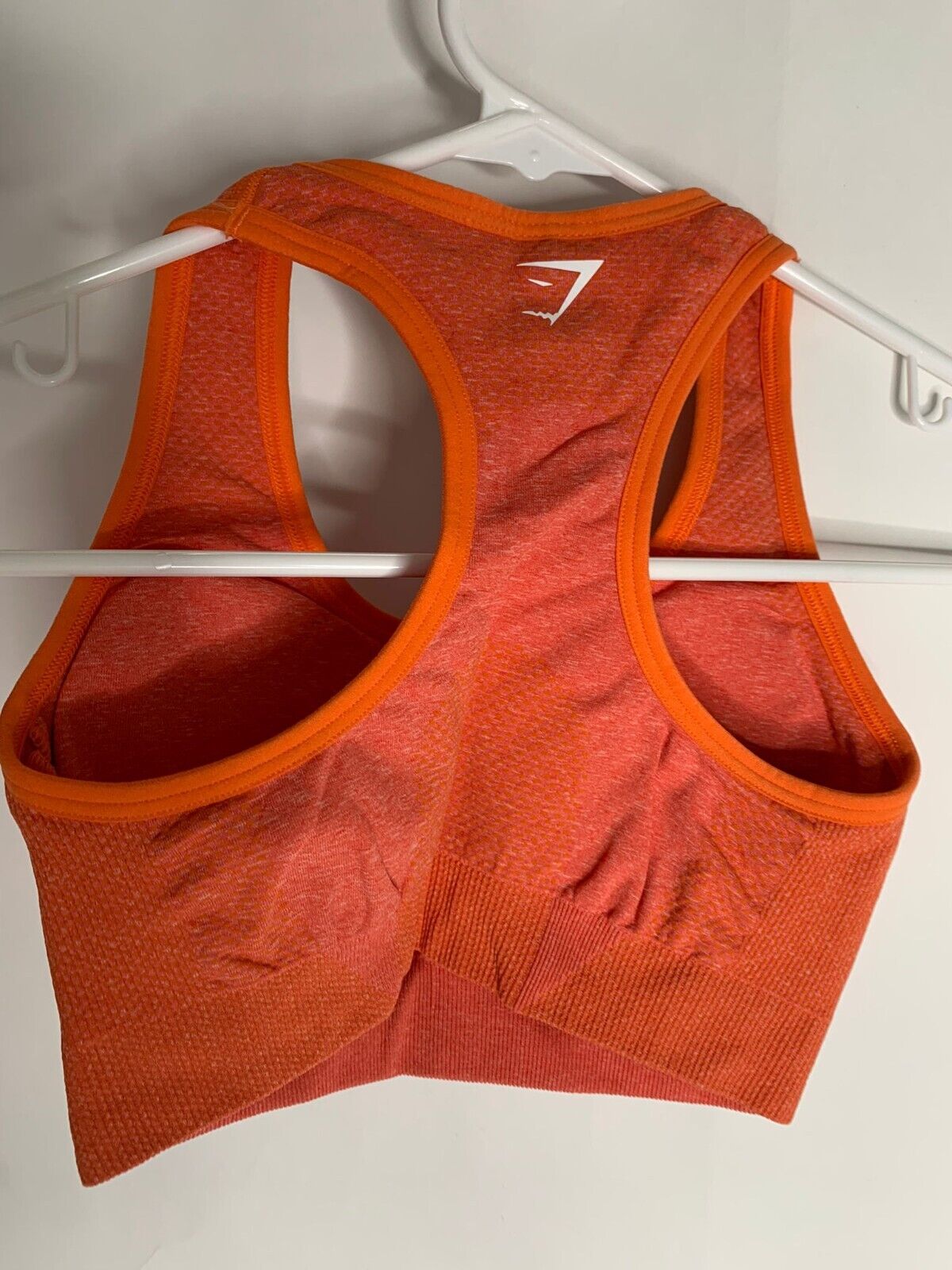 Gymshark Womens XS Vital Seamless 2.0 Sports Bra Apricot Orange Marl