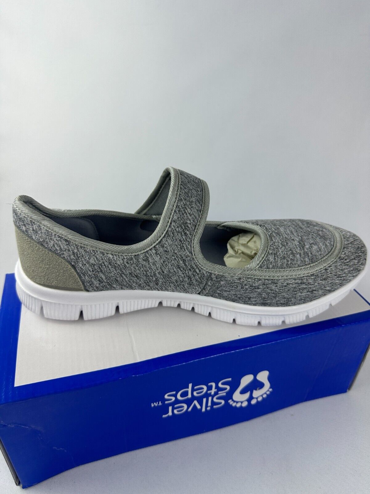 Silver Steps Womens 11 Miles Kimball Feather Lite Mary Jane Shoes GD-3862GY11