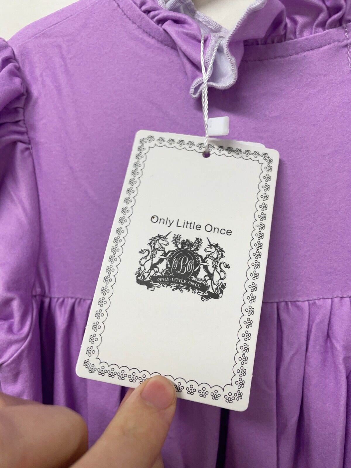 Only Little Once Girls 5 Clara Long Sleeve Pajama Purple Nutcracker Nightgown
