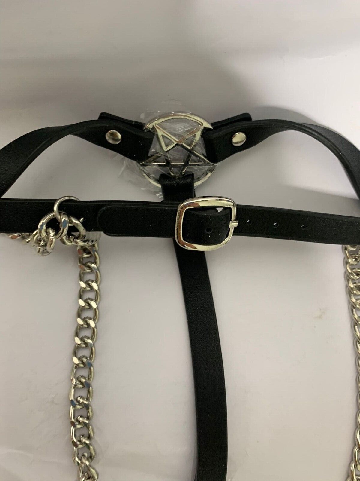 KILLSTAR Occult Luxury Womens Faux Leather Kasha Harness Goth Pentagram BDSM