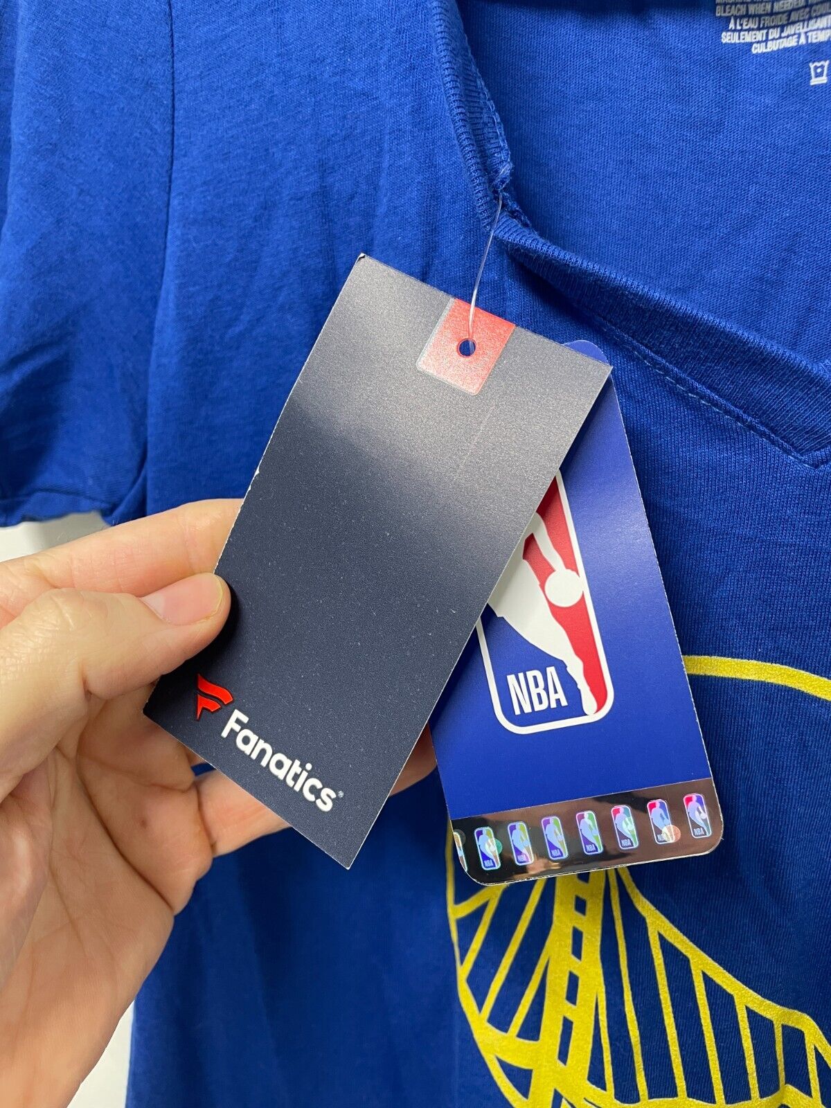 Fanatics Womens M Steph Curry Golden State Warriors #30 V-Neck T-Shirt Blue