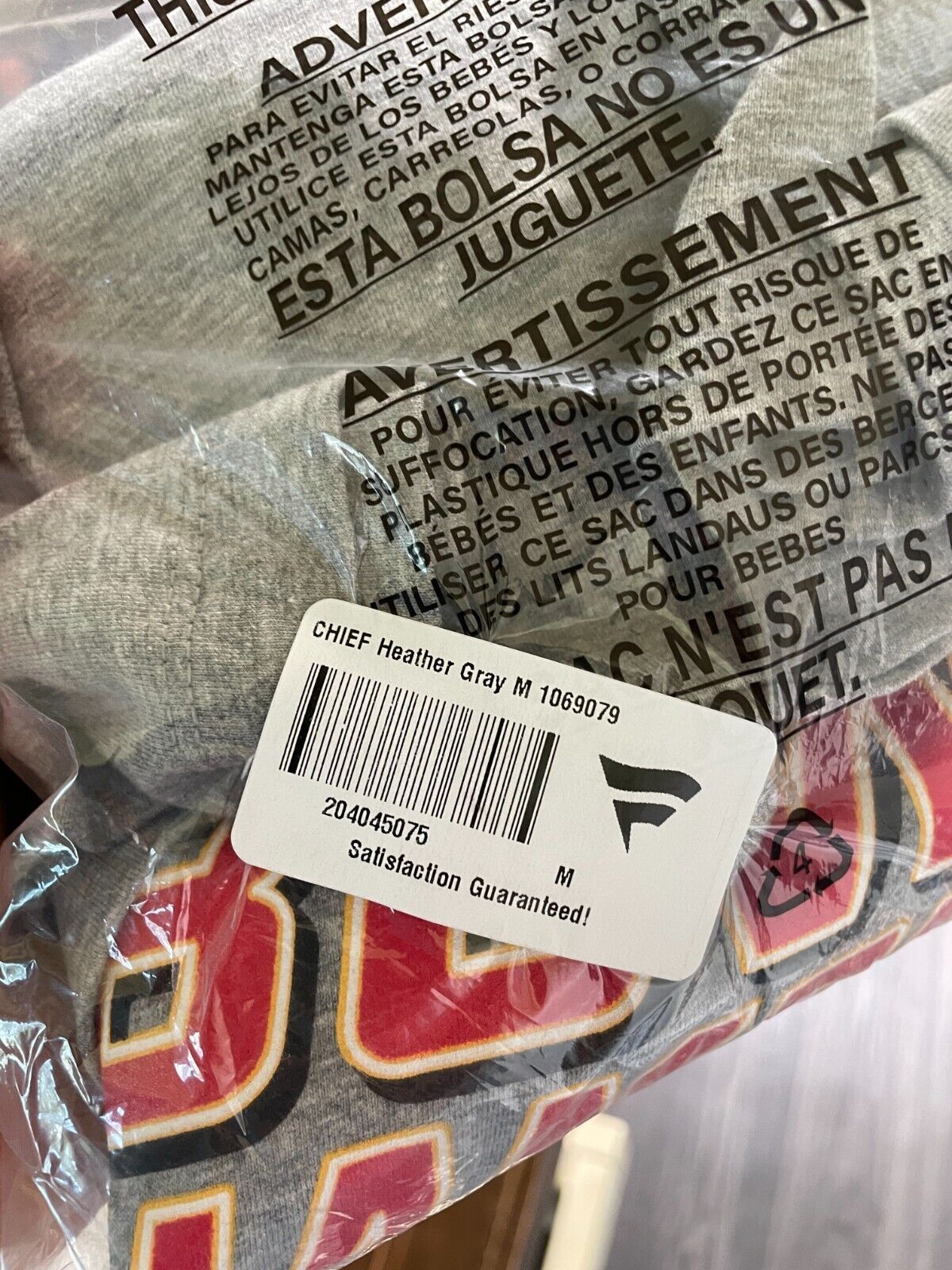 Nike Mens M Kansas City Chiefs NFL Super Bowl Champions T-Shirt Gray 1069079