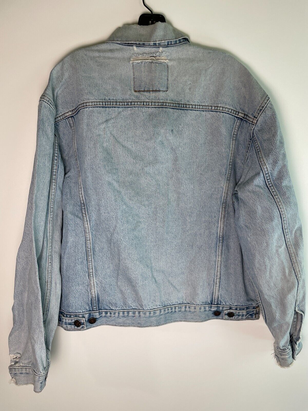 Levi's Strauss Mens L Type 3 Denim Jean Trucker Jacket Light Wash 70503 02 VTG