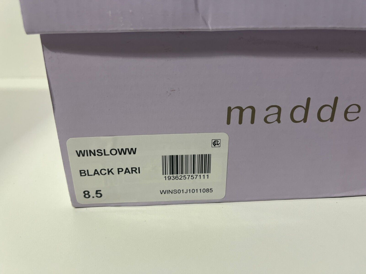 Madden Girl Women's 8.5 Winsloww Faux Leather Block Heel Dress Boot Black