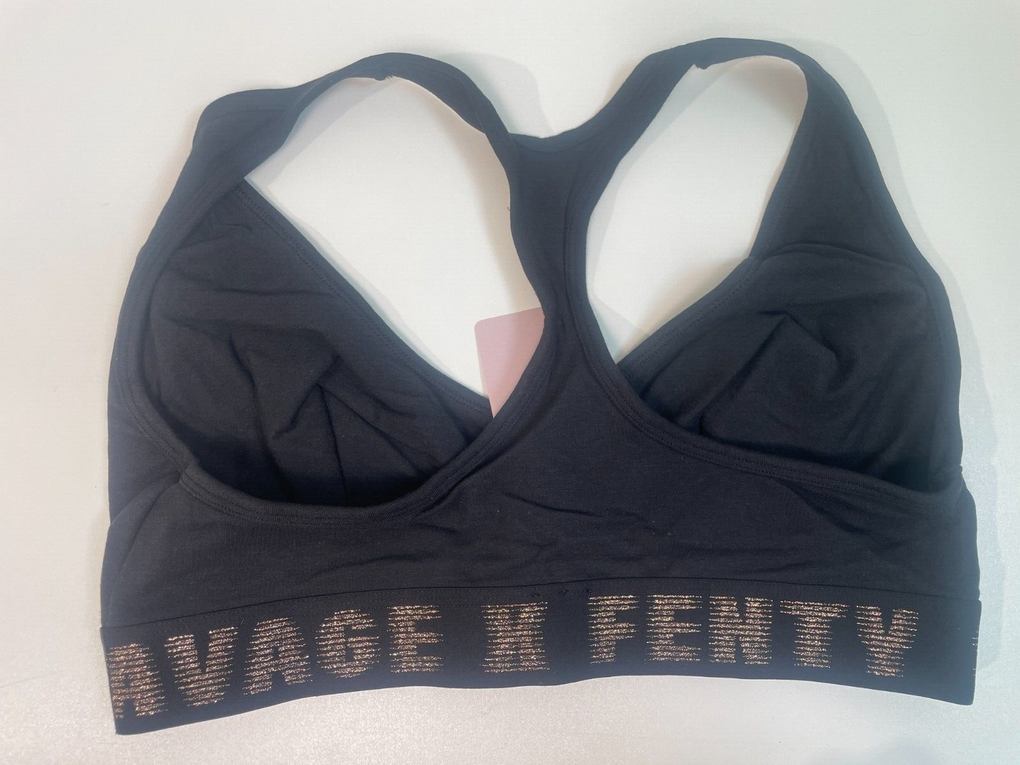 SavageXFenty Womens Plus 1X Forever Savage Scoop-Neck Bralette Black BB2251568