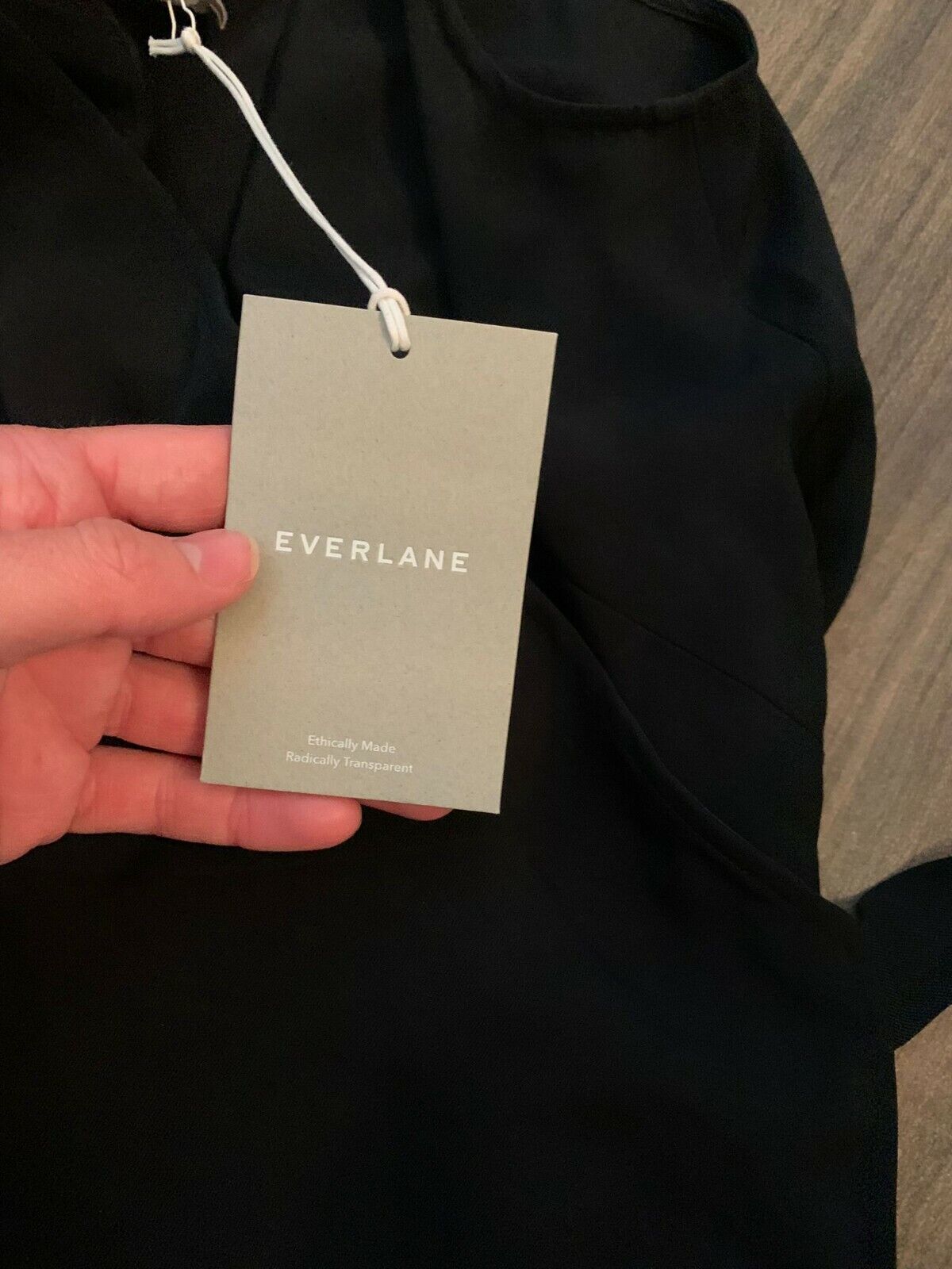 Everlane Womens 8 Black Japanese Goweave Wrap Tank Dress SOLD OUT