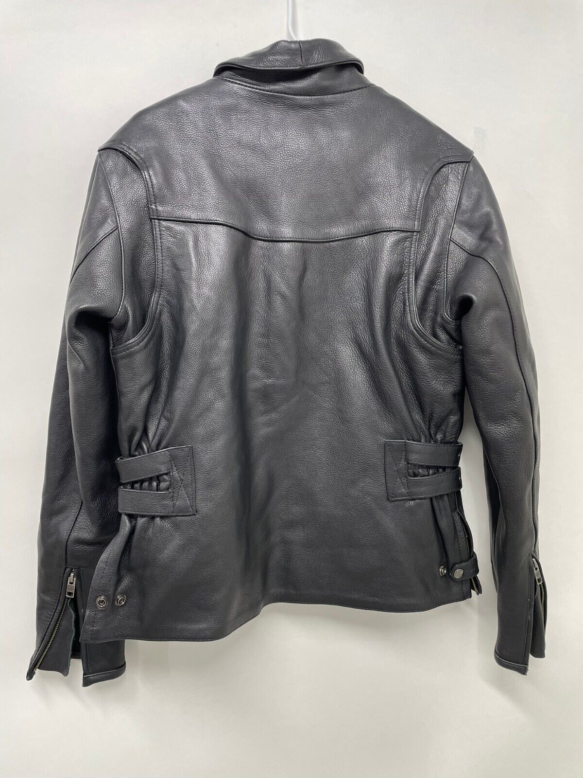 Milwaukee Leather Womens M Black Motorcycle Jacket Updated Vented Side Buckles
