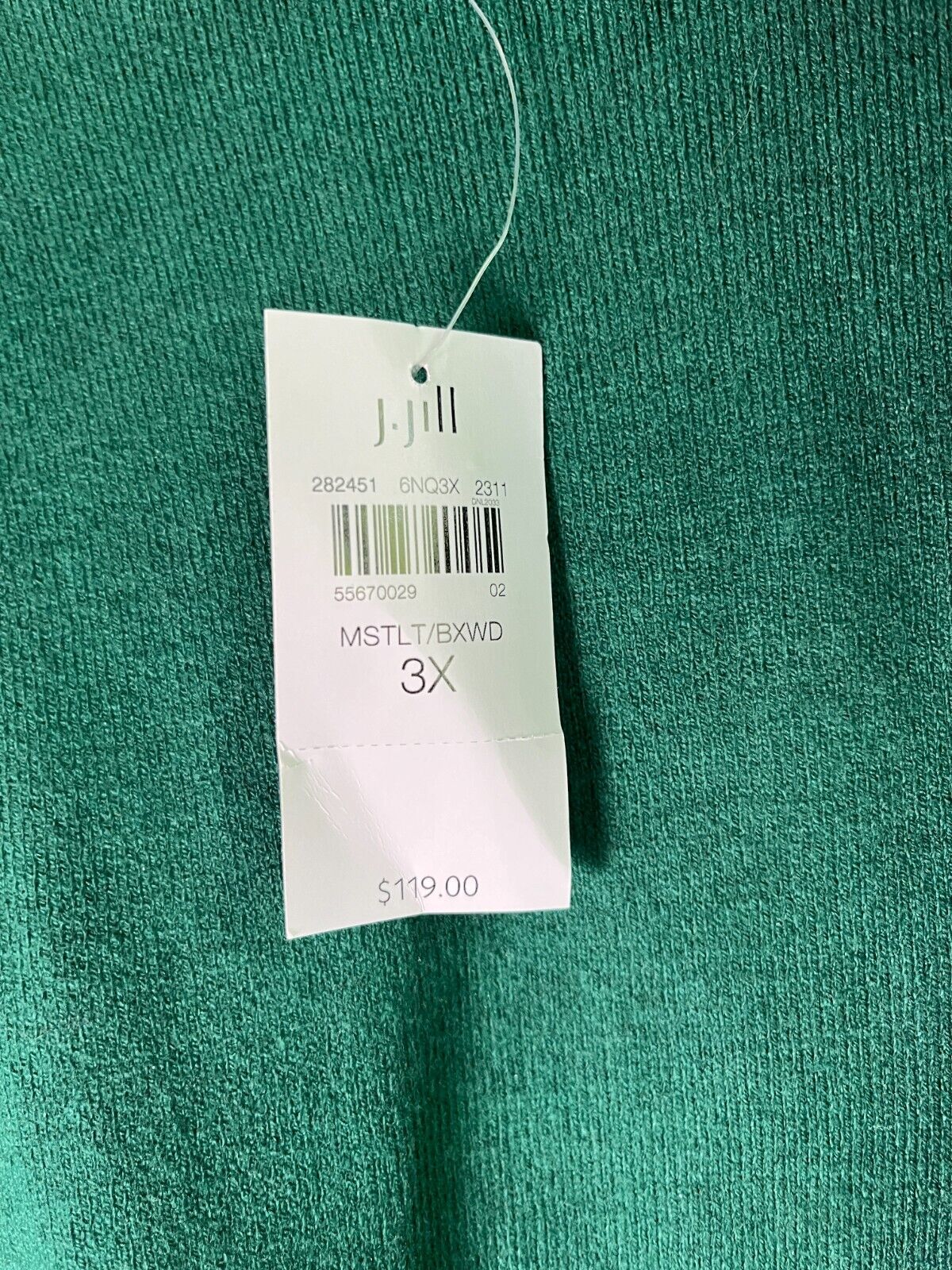 J. Jill Women 3XL Majestic Open-Front Cardigan Cardi Sweater Green 282451