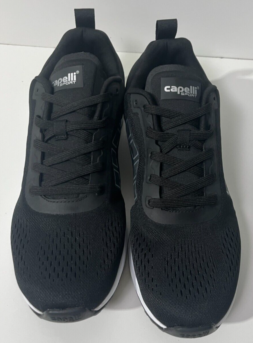 Capelli Sport Mens 10.5 Pro Glide II Lace Up Running Shoes Black Unisex AGX-1753