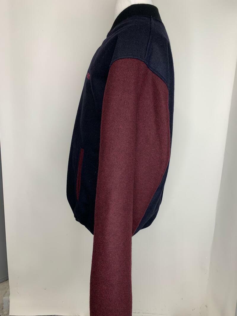 Pirelli Portfolio Mens XL Wool Varsity Bomber Letterman Jacket Racing Tires