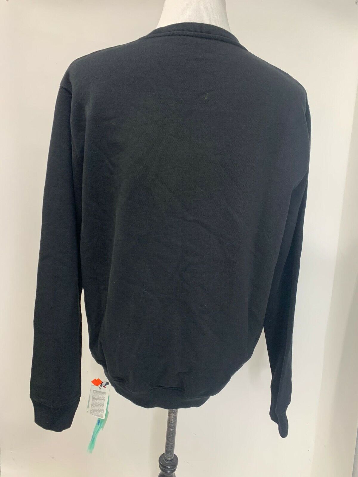 Off-White Womens L Script 21 Crewneck Pullover Sweatshirt Mens