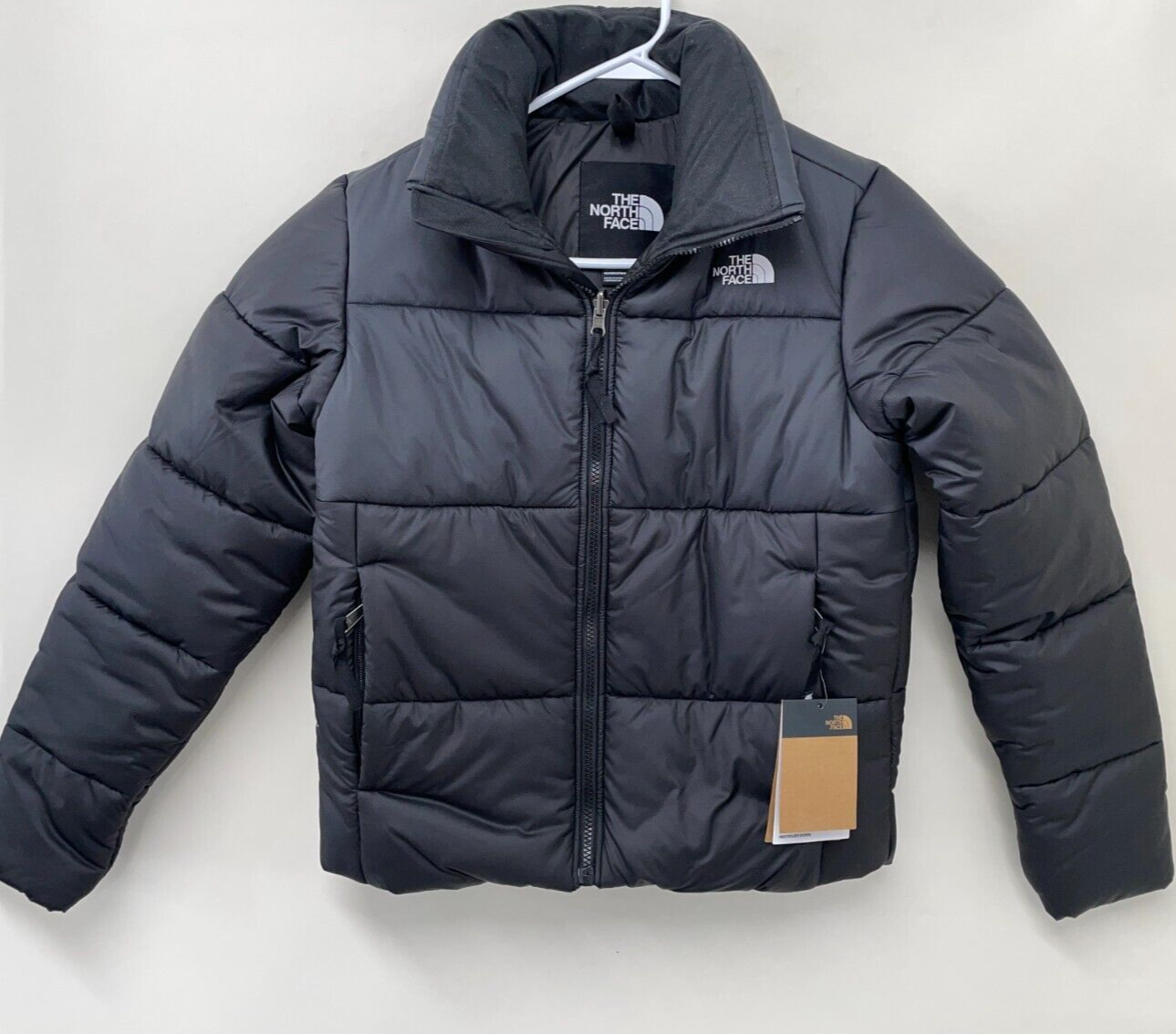 The North Face Womens XS Saikuru Windproof Quilted Puffer Jacket Black 853N