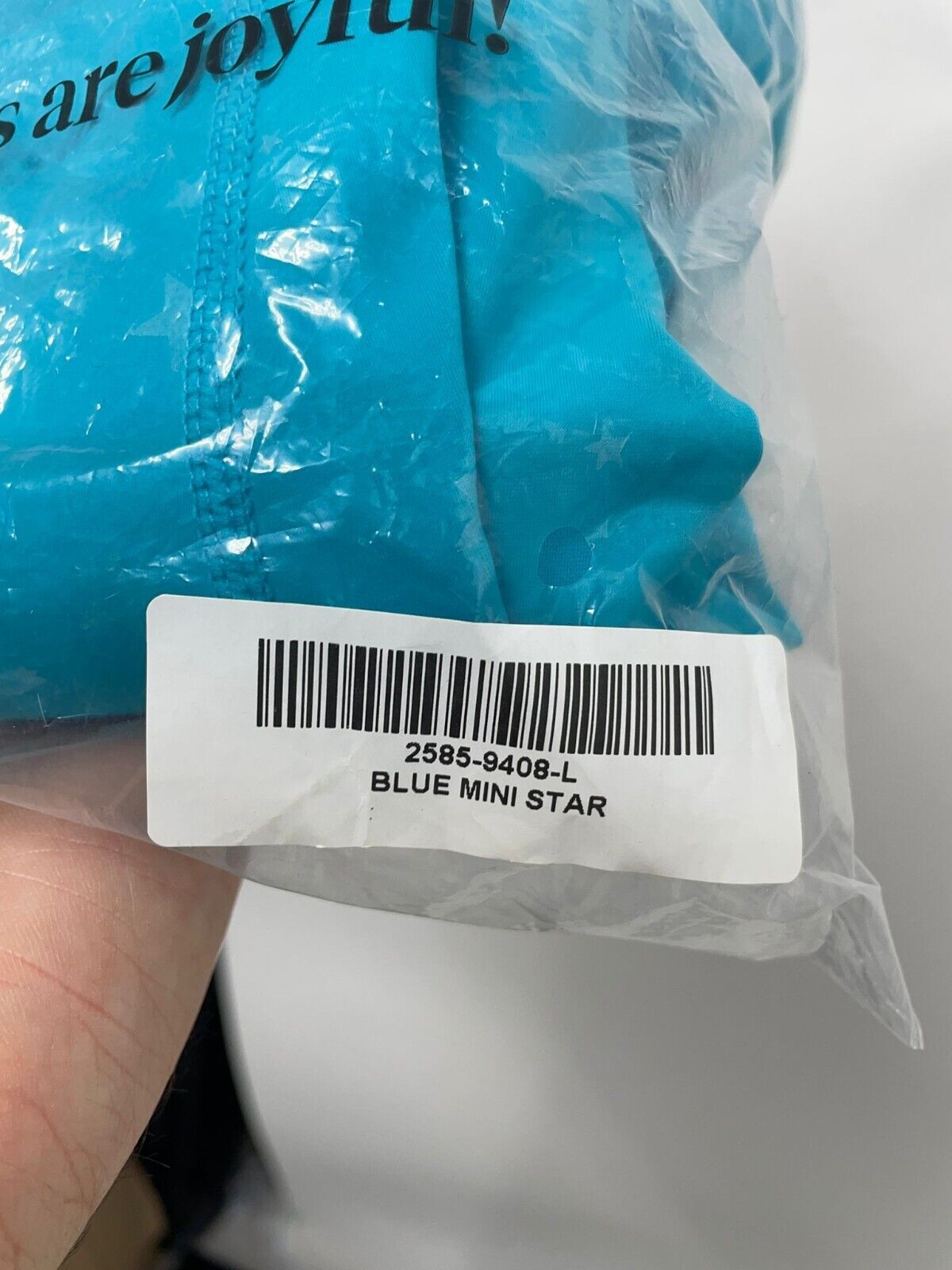 Terez New York Womens L UpLift Legging Yoga Turquoise Blue Mini Star Yoga Pant