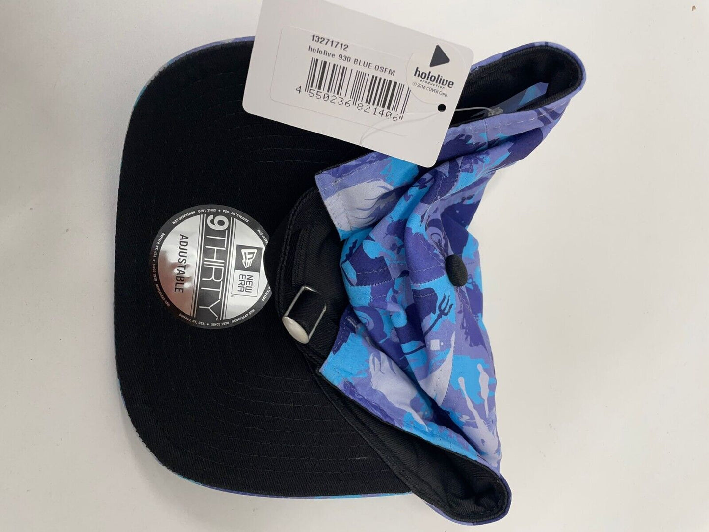 Hololive New Unisex OSFA English Collaboration Cap Blue Super Expo Camo Era Hat