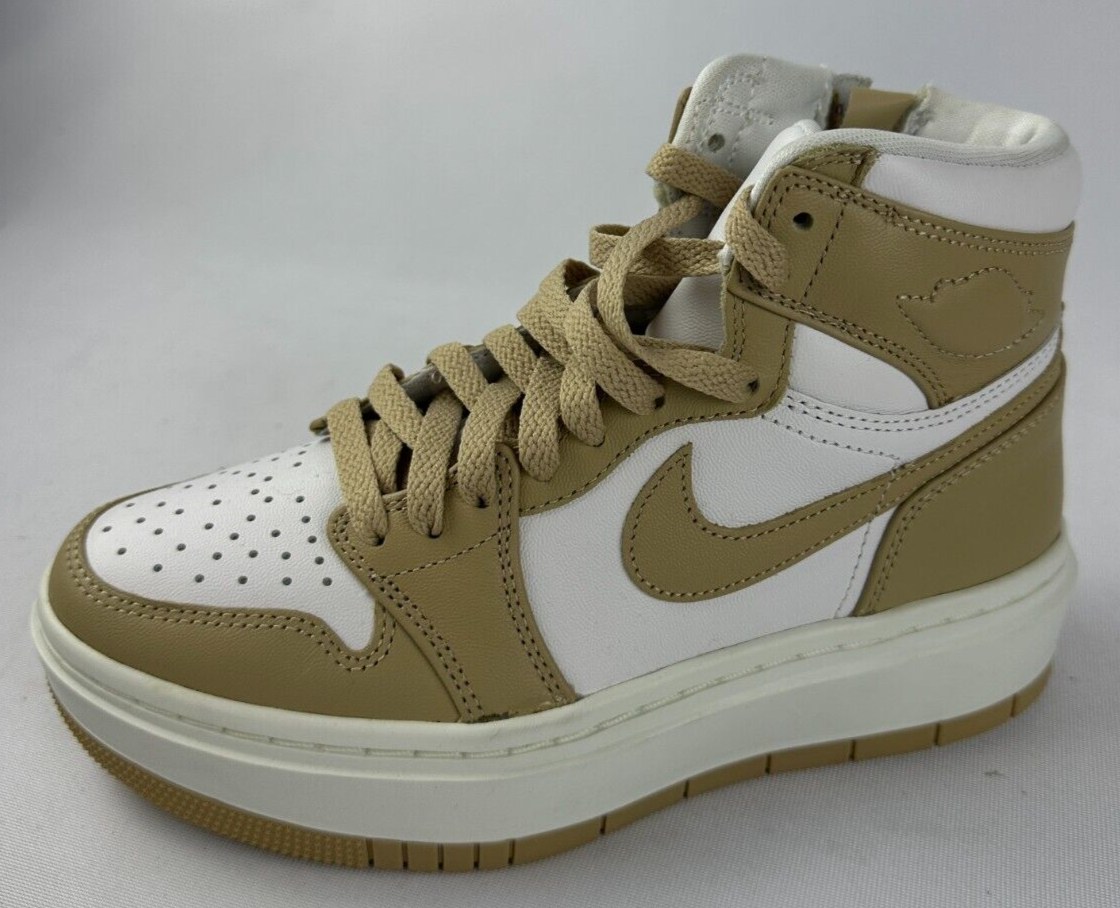 Nike Womens 6 Air Jordan 1 Elevate High Top Sneaker Vachetta Tan DN3253-121