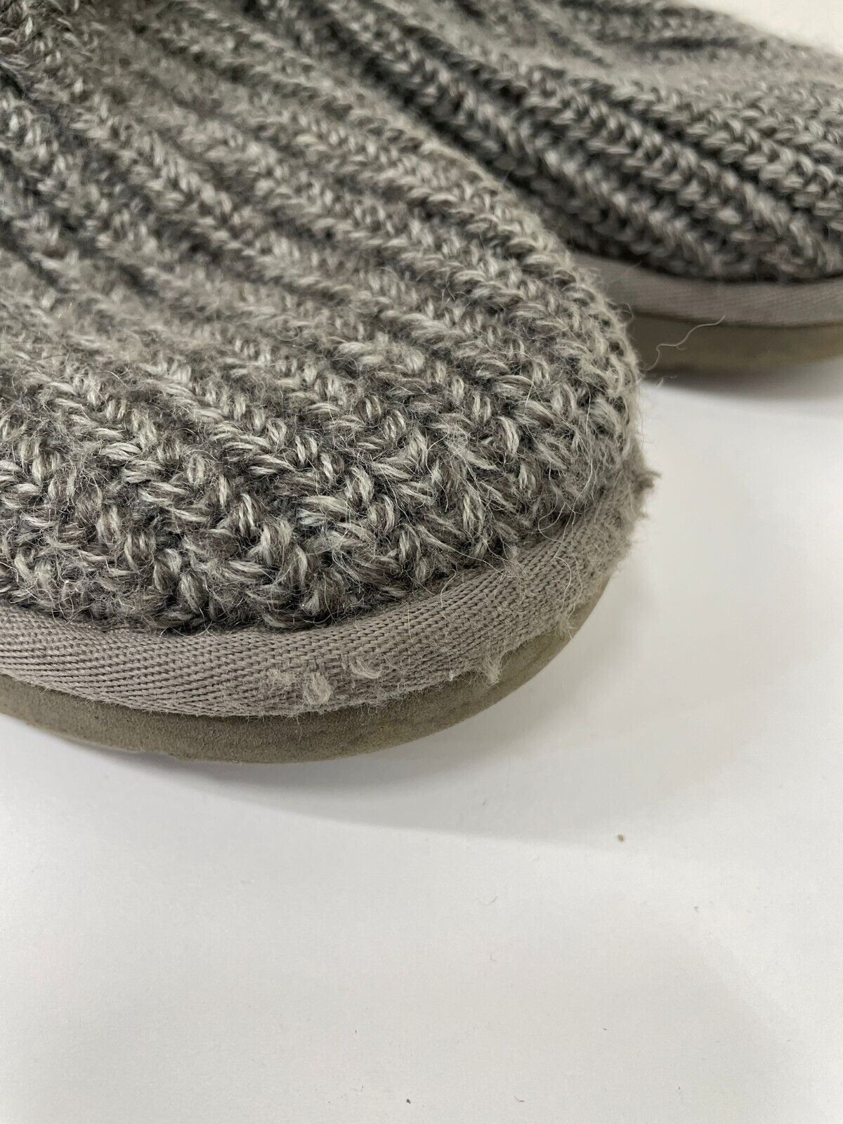 Ugg Australia Womens 7 5819 Classic Cardy Sheepskin Boots Gray Knit