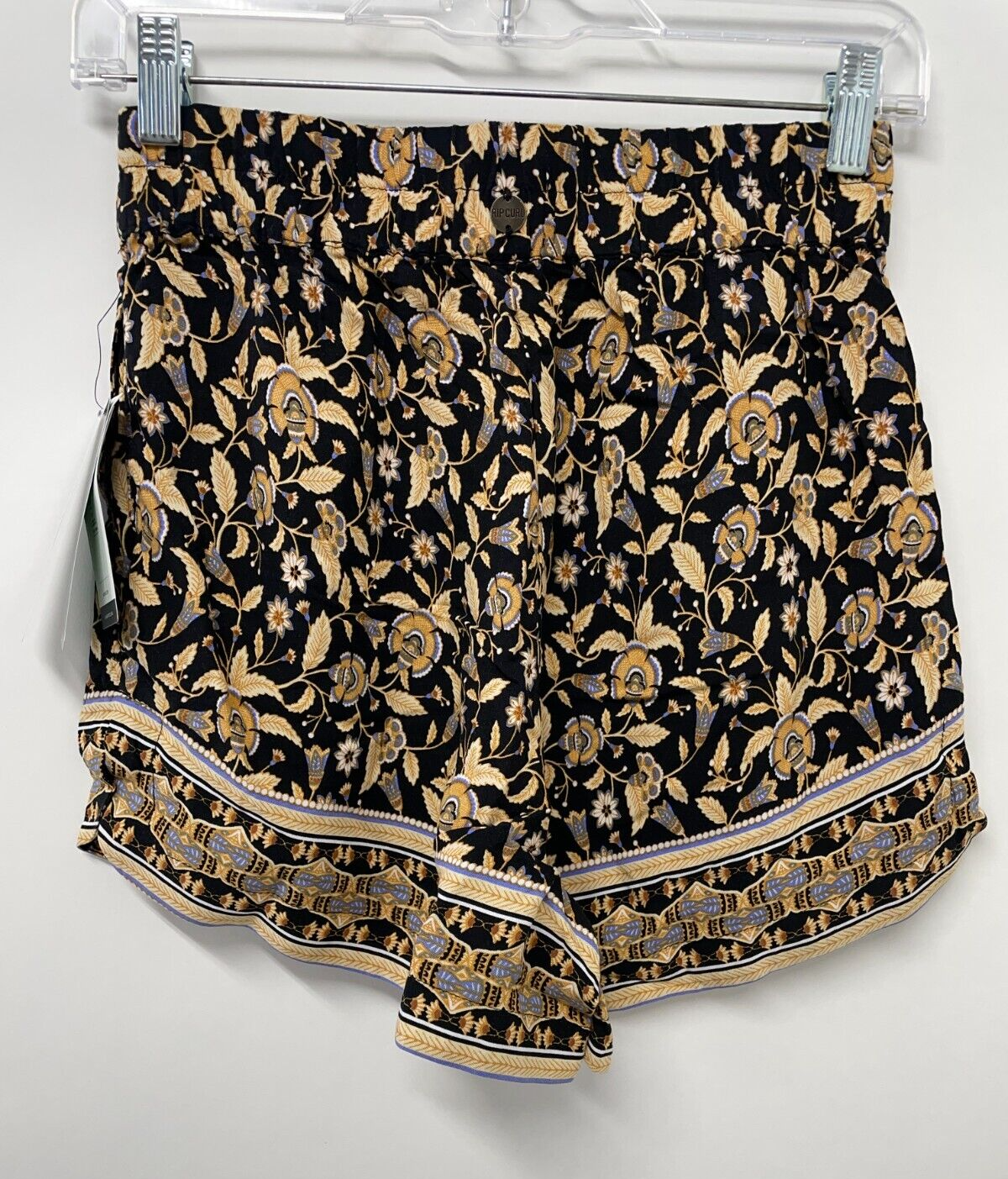 RIP CURL Women's XS Dreamer Short Black Yellow Relaxed Beach Casual 00LWWS NWT