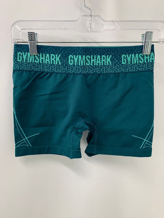 Gymshark Womens S Teal Green Apex Seamless Workout Gym Shorts Compression