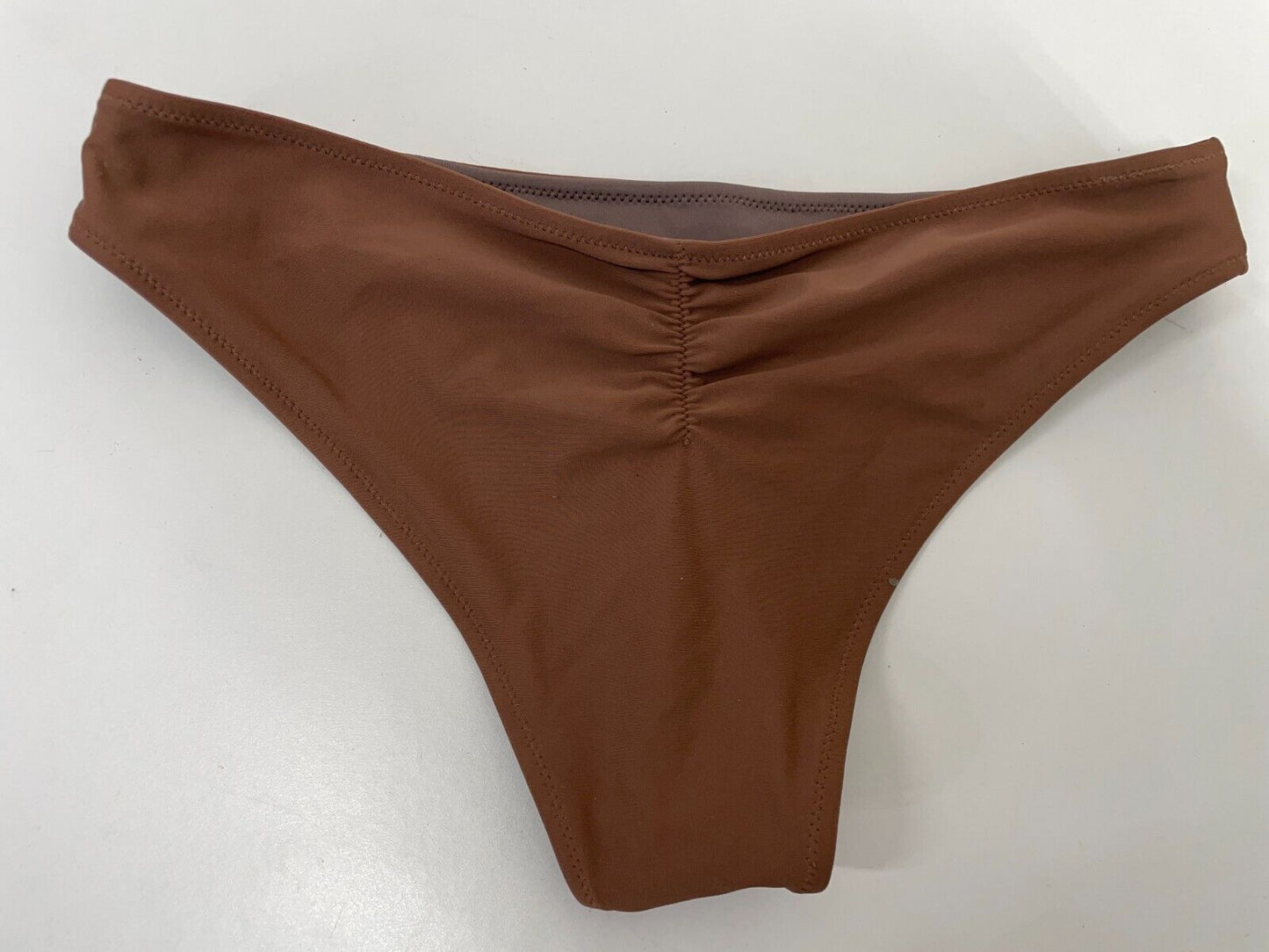 Blackbough Womens M Moderate Cheeky V Swim Bikini Bottoms Swimwear Cocoa Brown