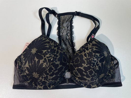 Victorias Secret Womens 34B Lightly Lined Full-Coverage Lace Racerback Bra 11207