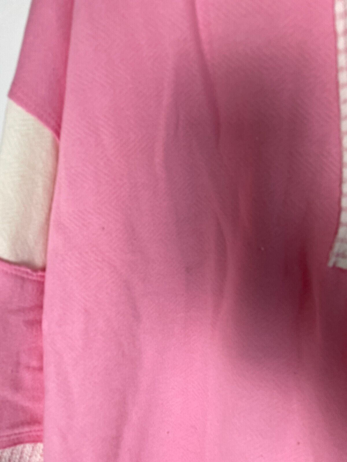 Bucket List Women's S Oversized Colorblock Collared Cotton Sweatshirt Pink T2004