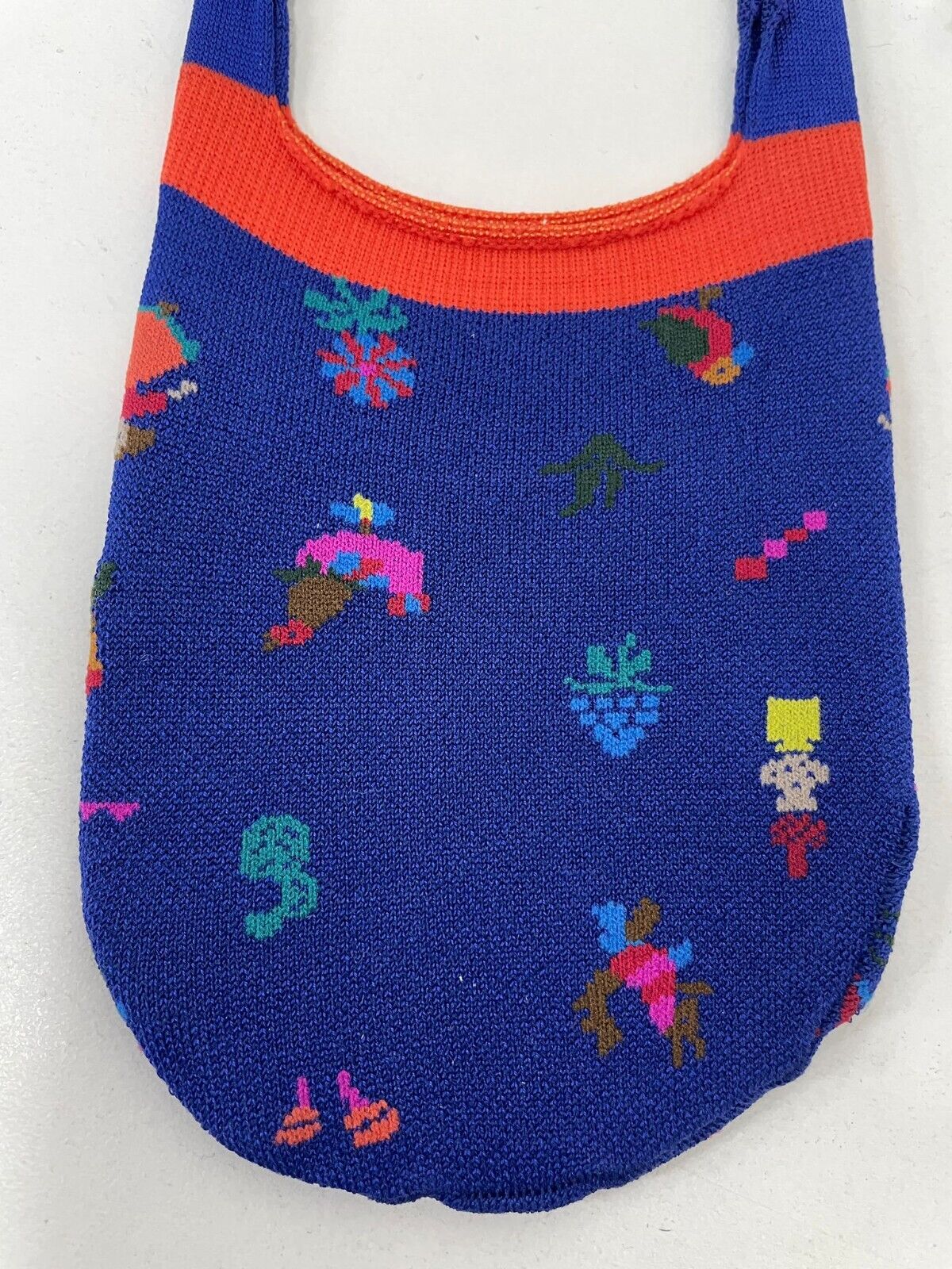 Antipast Women’s AM-746S Navy Chicken Birds Sock Blue No Show Cotton Nylon