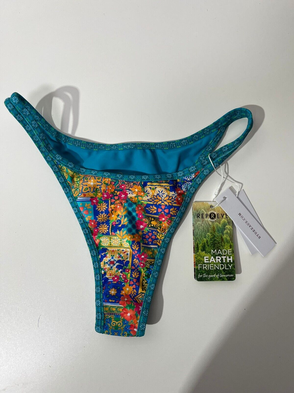 Bydee Womens S Prague Bottoms Bikini Alegre Swim Wear Blue Floral 9355804028677