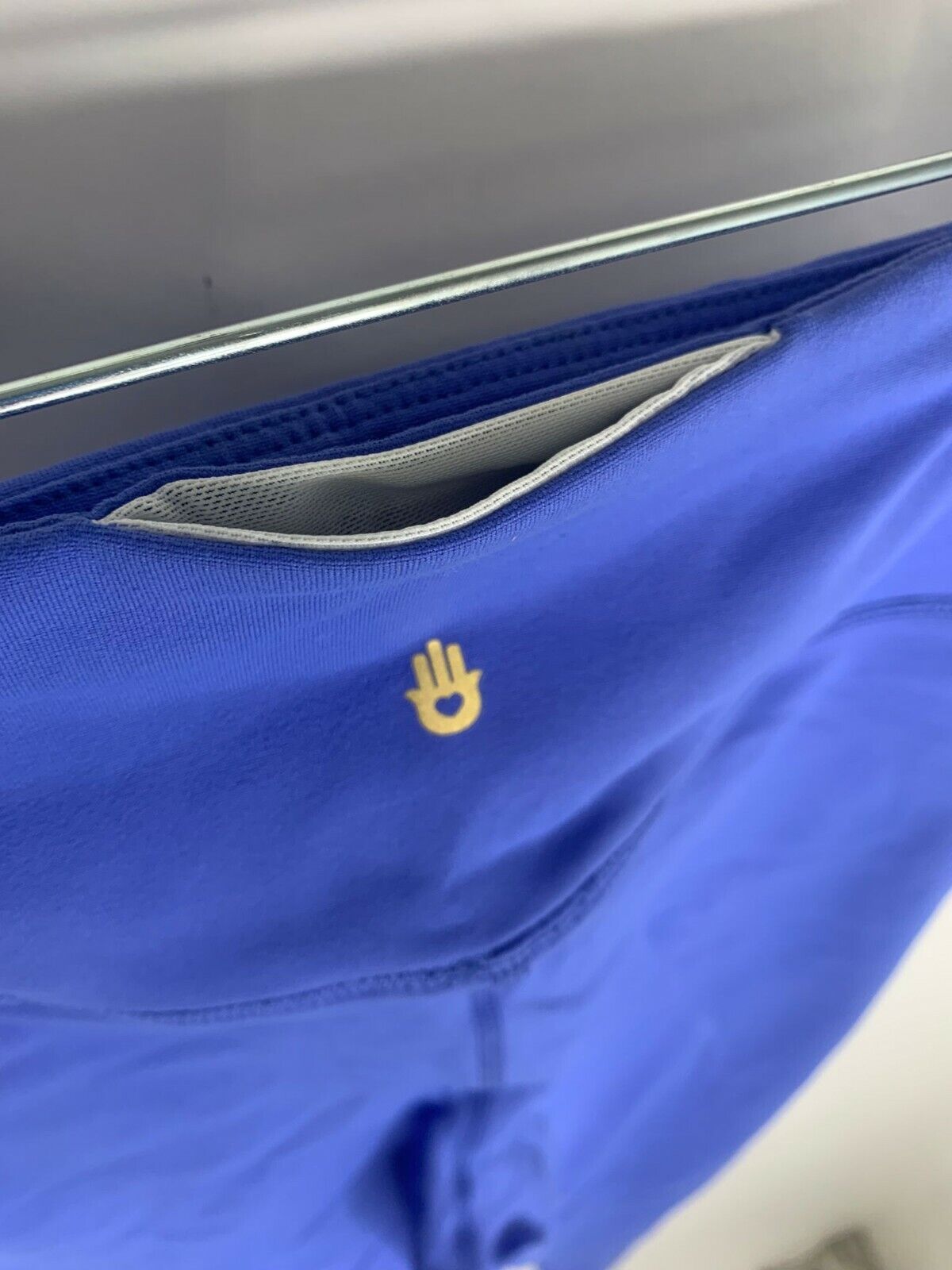 Spiritual Gangster Womens XS Blue High Waist Varsity Essential Legging Yoga Pant