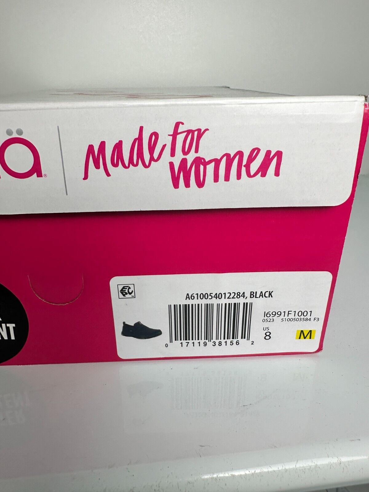 Ryka Women's 6 Ava Slip On Walking Casual Sneaker Shoes Black Quilted Waterproof