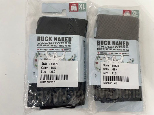 Duluth Trading Buck Naked Mens XL Lot of 2 60470 Trunk Boxer Brief Extra Short