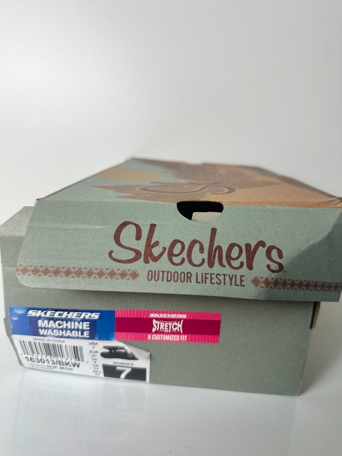 Skechers Women's 7 Reggae Irie Mon Outdoor Sport Sandals Black White 163013