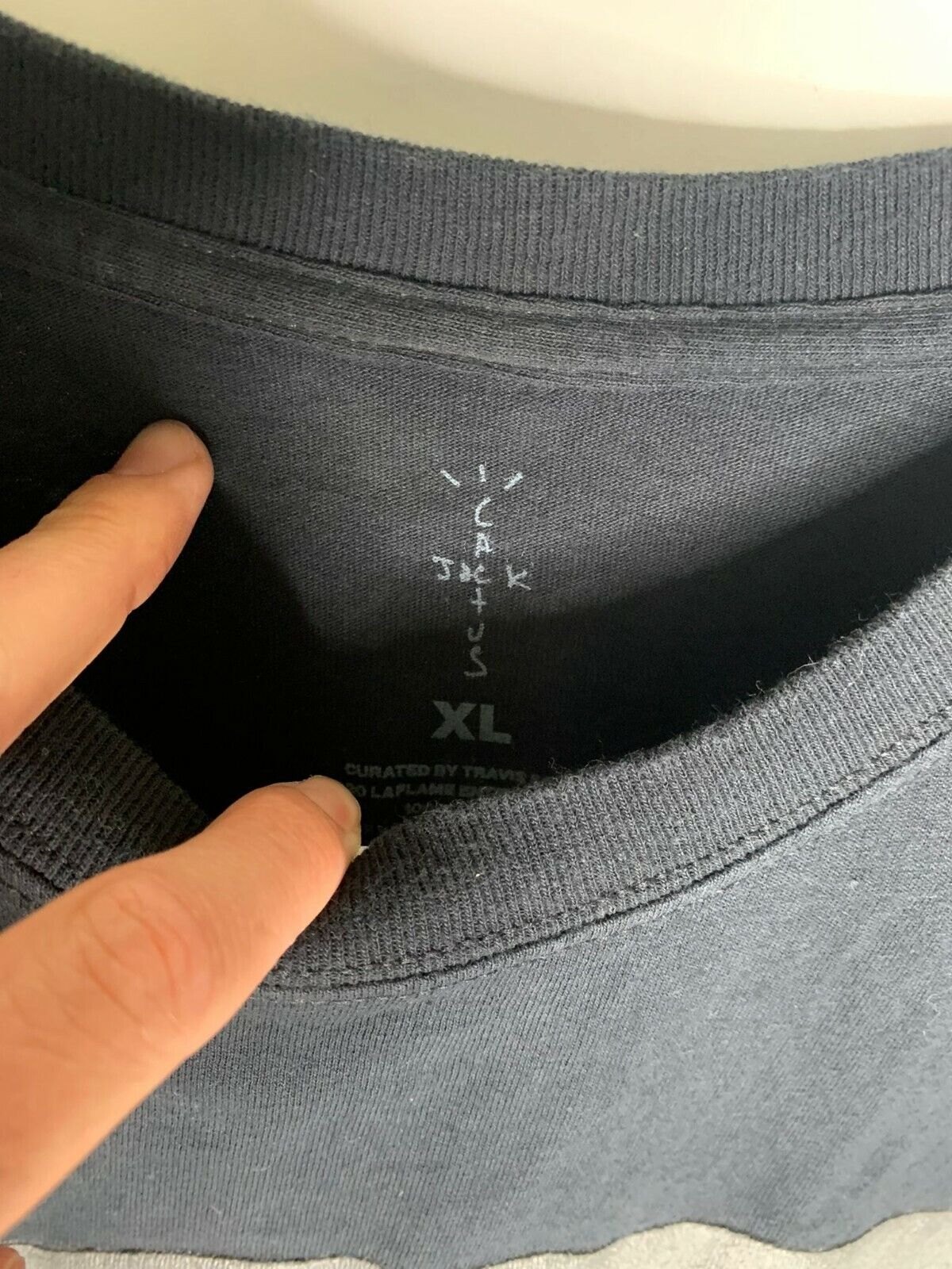 Cactus Jack Mens L Black Travis Scott McDonalds Hamburger Meal T Shirt