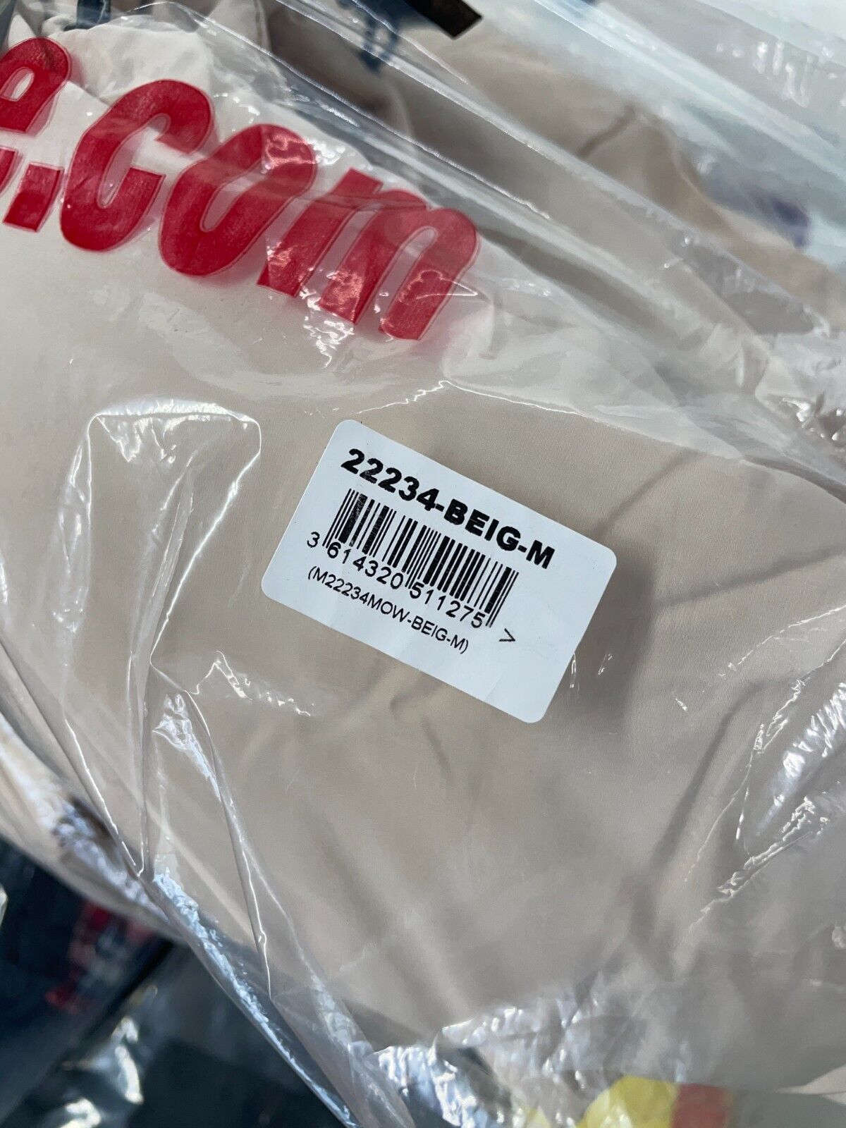Sixth June Mens M Puffer Jacket Beige Raglan Sleeve Oversized M22234MOW