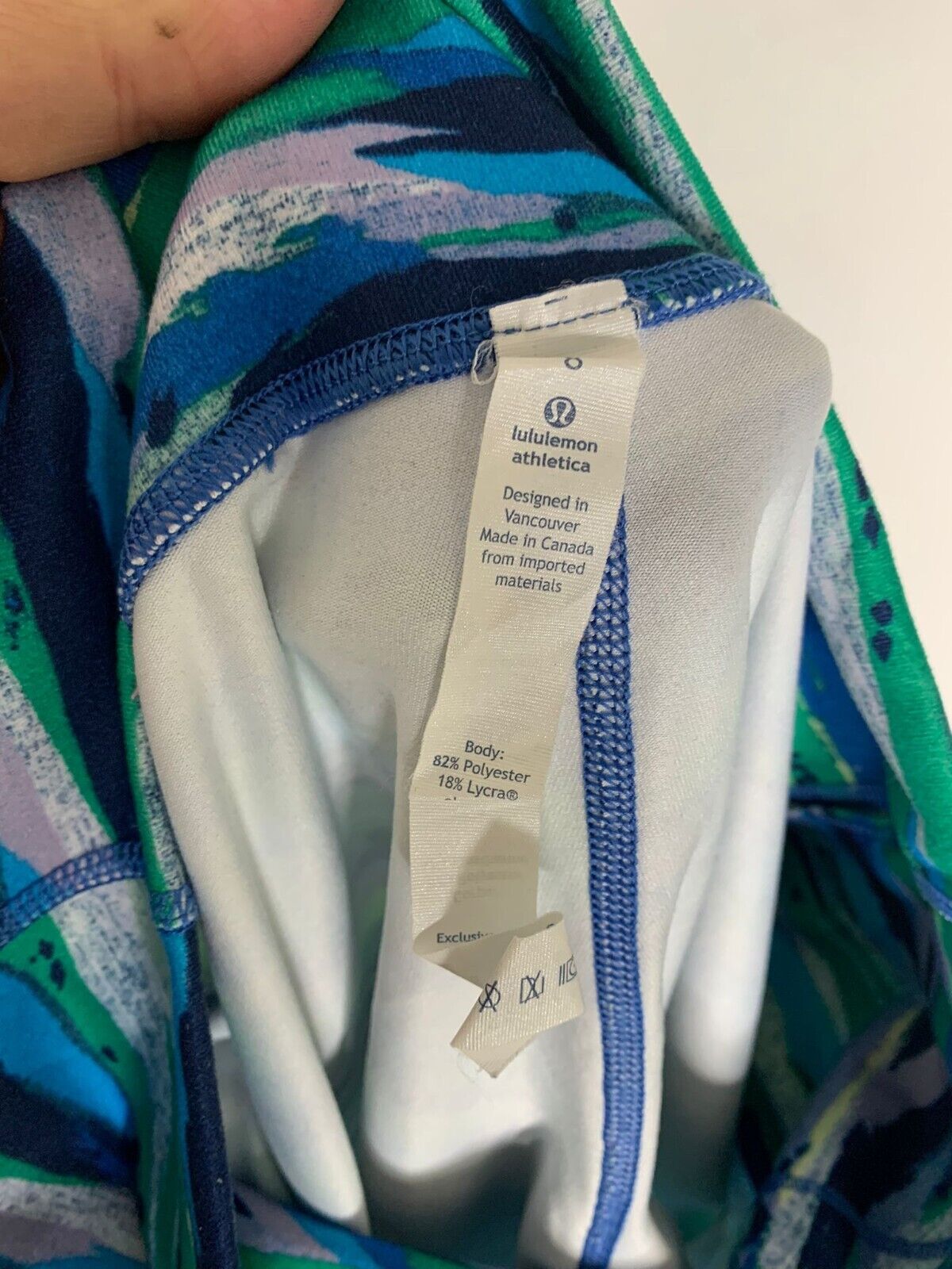 Lululemon Womens 8 Wunder Under Legging Crop Yoga Pant Seven Wonders Hi-Rise