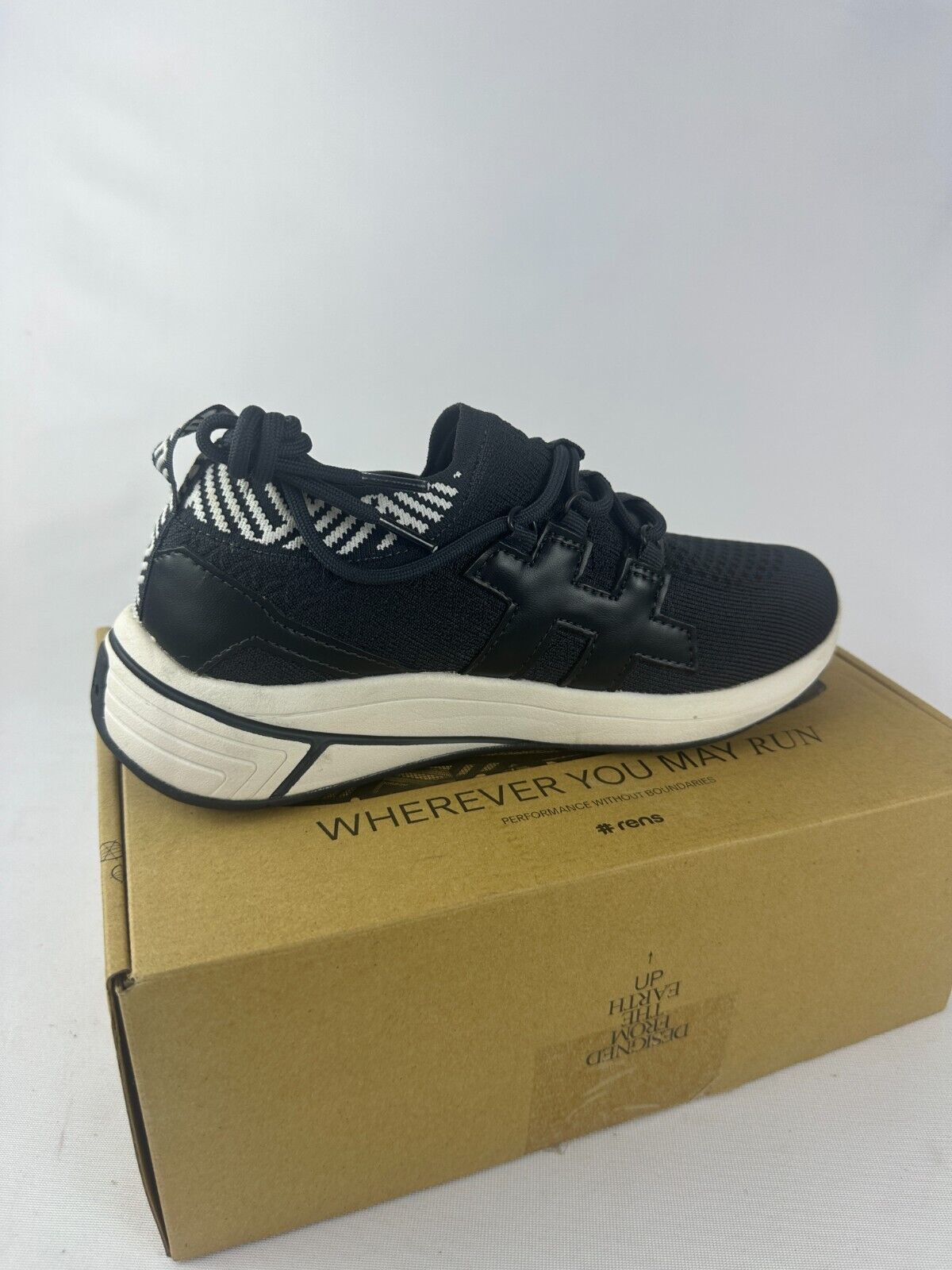 Rens Nomad Mens 7 All in 1 Waterproof Coffee Shoe Black Running Sneaker