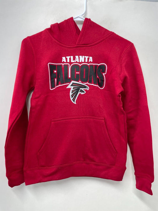 Atlanta Falcons NFL Youth M 10-12 Draft Pick Pullover Hoodie Red Fleece NFL Team