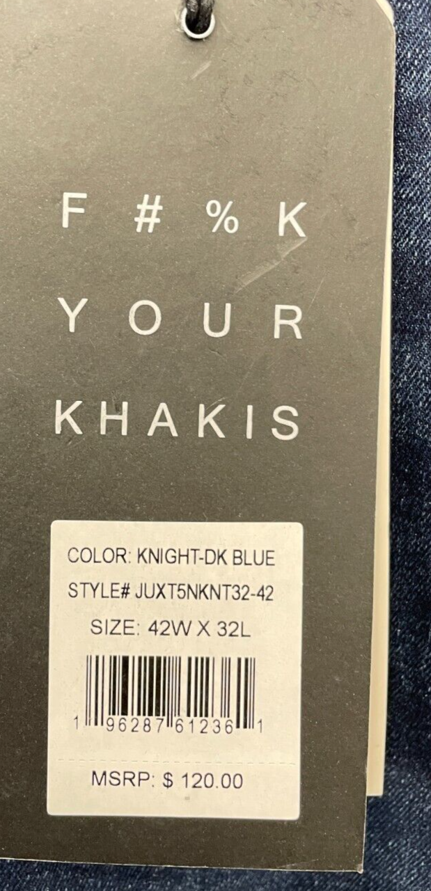 The Perfect Jean Mens 42x32 OG Stretch Slim Thick Fit Knight Dark Blue JUXT5NKNT