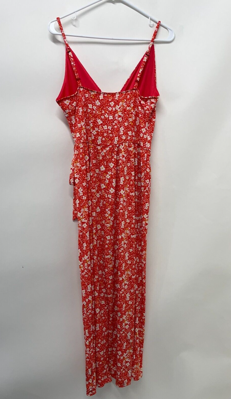 Kaileigh Women's M Shay Knit Jumpsuit Coral Side Tie Tassel Cropped StitchFix