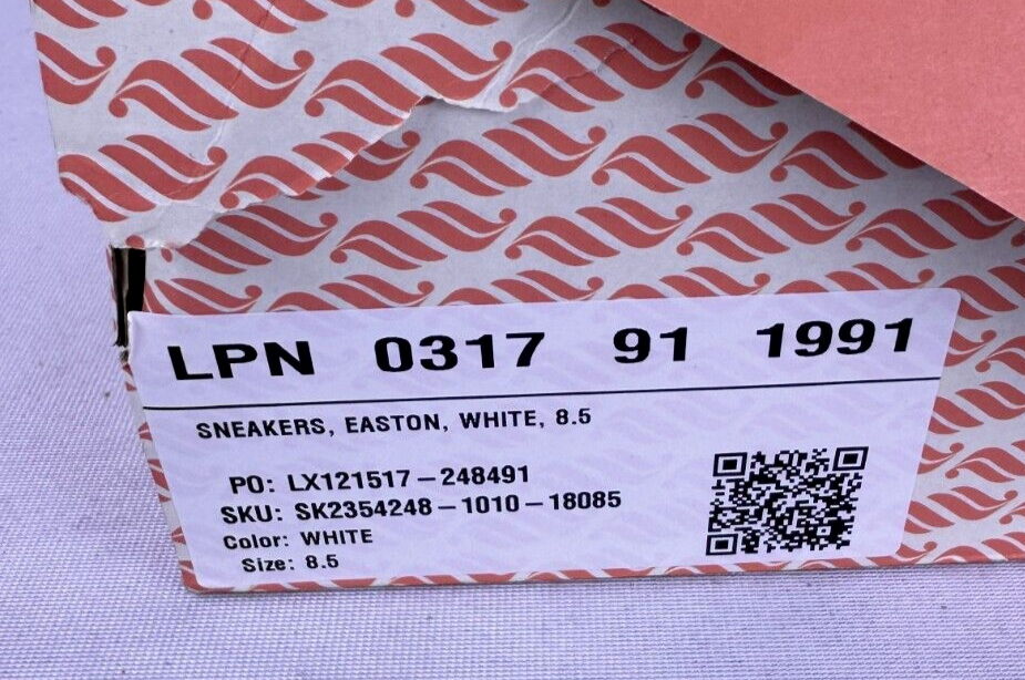 Fabletics Womens 8.5 Easton White The Everyday Shoes Sneakers SK2354248-1010