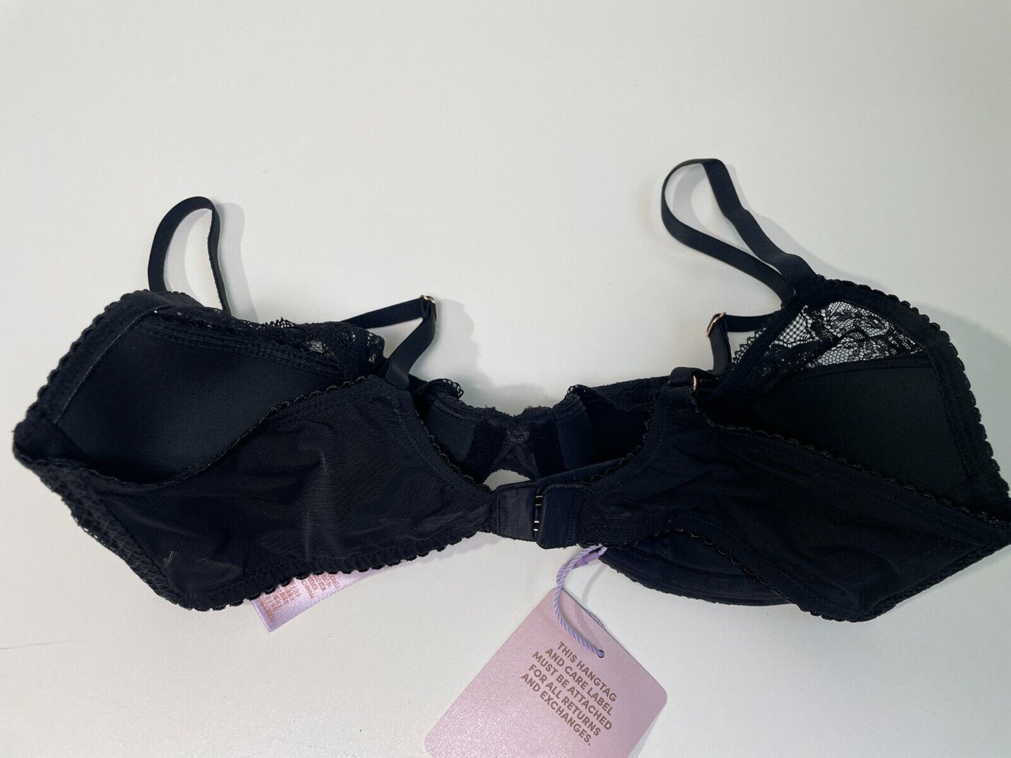SavageXFenty Womens 34C X-Rated Lace Quarter-Cup Underwired Bra Black BA2356033