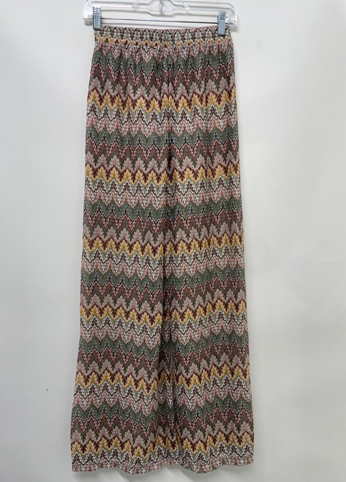 South Beach Women's 4 Embroidered Beach Pants Multi Print Wide-Leg ASOS NWT