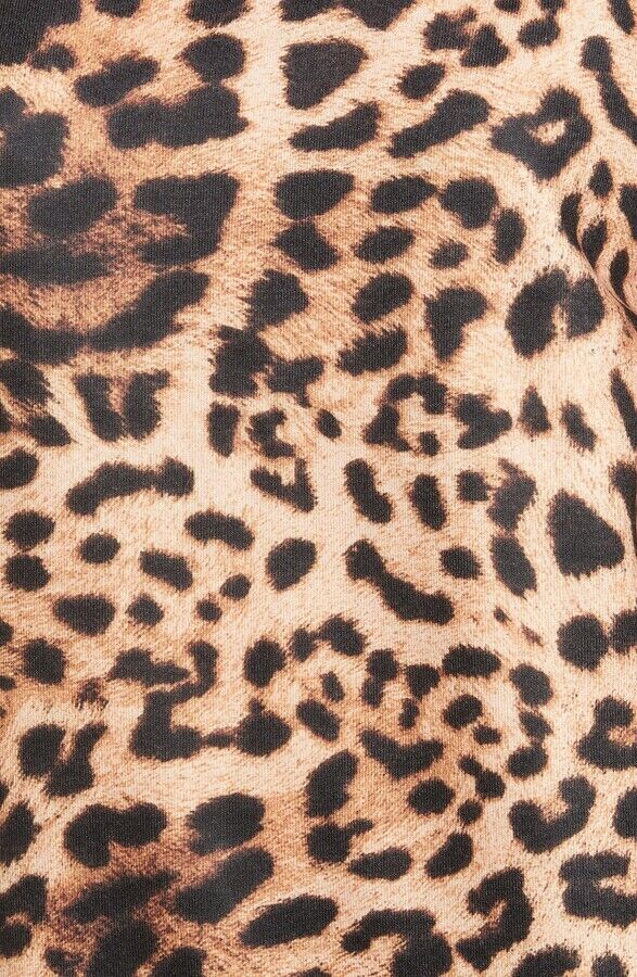 Bp Womens Mock Neck Graphic Sweatshirt In Tan Simple Leopard Print Nordstrom