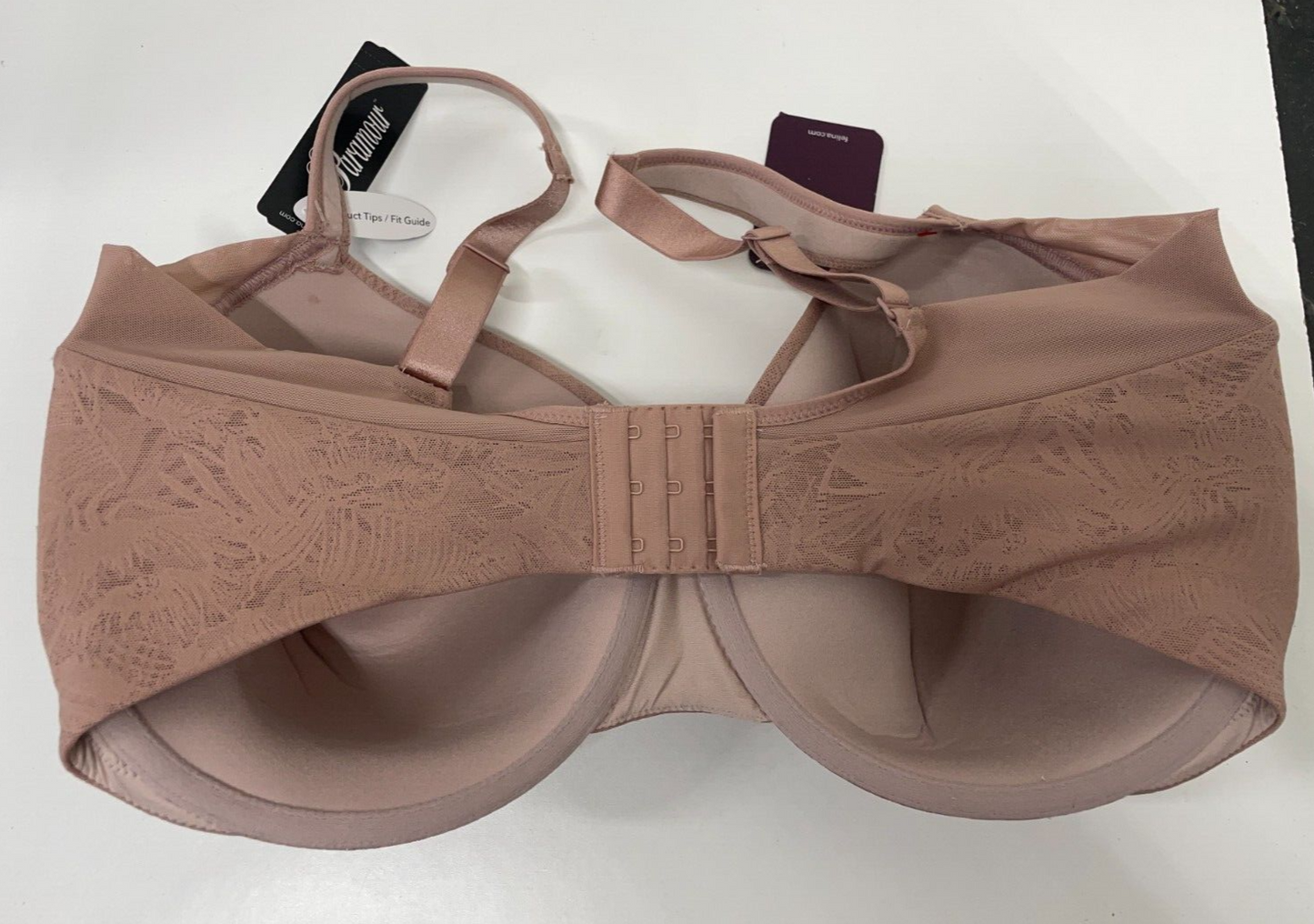 Paramour Felina Women's 40G Full Figure Jessamine Contour Bra Rose Tan 135083