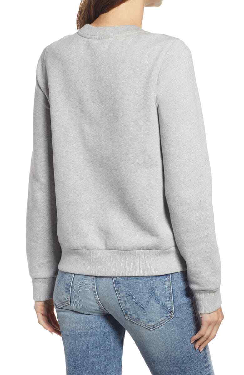 Halogen Womens Heather Grey Wine is my Valentine Crewneck Sweatshirt Nordstrom